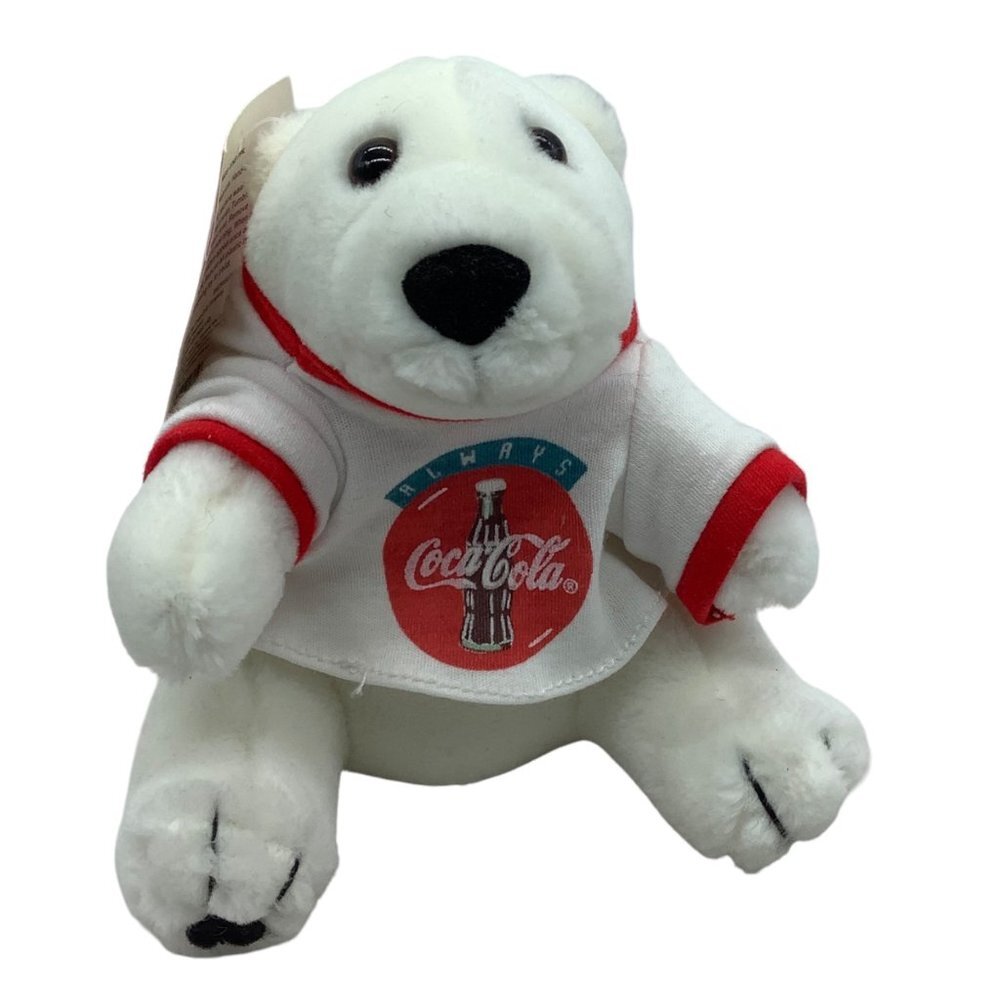 Vtg 1993 Coca Cola Teddy Bear Plush Stuffed Animal Dakin Tee Shirt 6.5" Has Tags